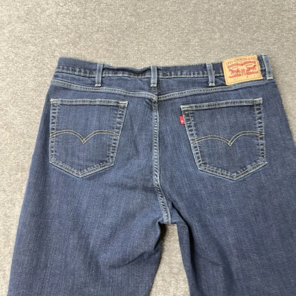 Levi Strauss 541 Athletic Taper Jeans Dark Wash Stretch Denim Mens 40x28 Preppy